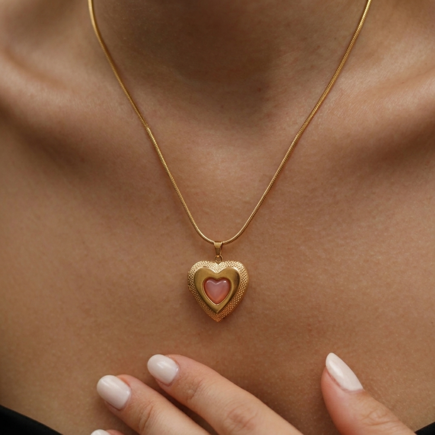 Antique Blush Heart