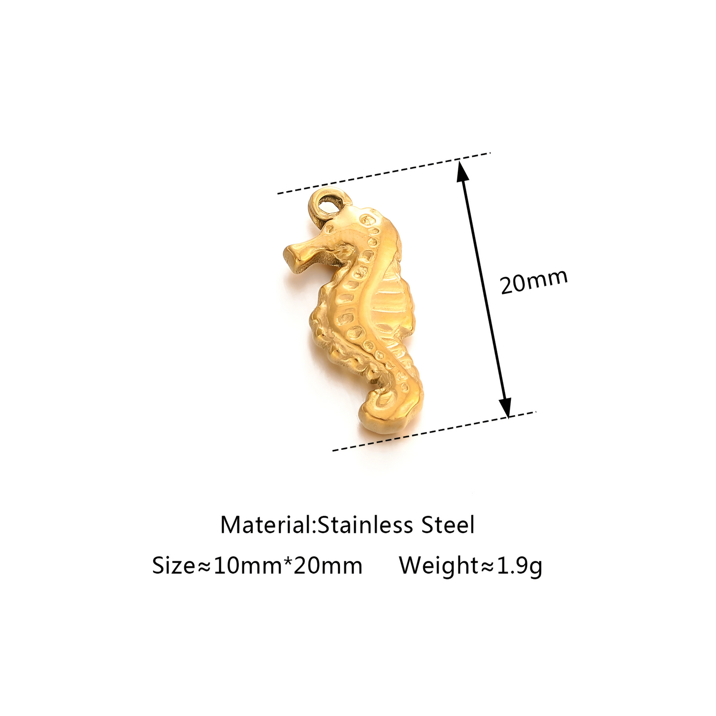 Seahorse charm