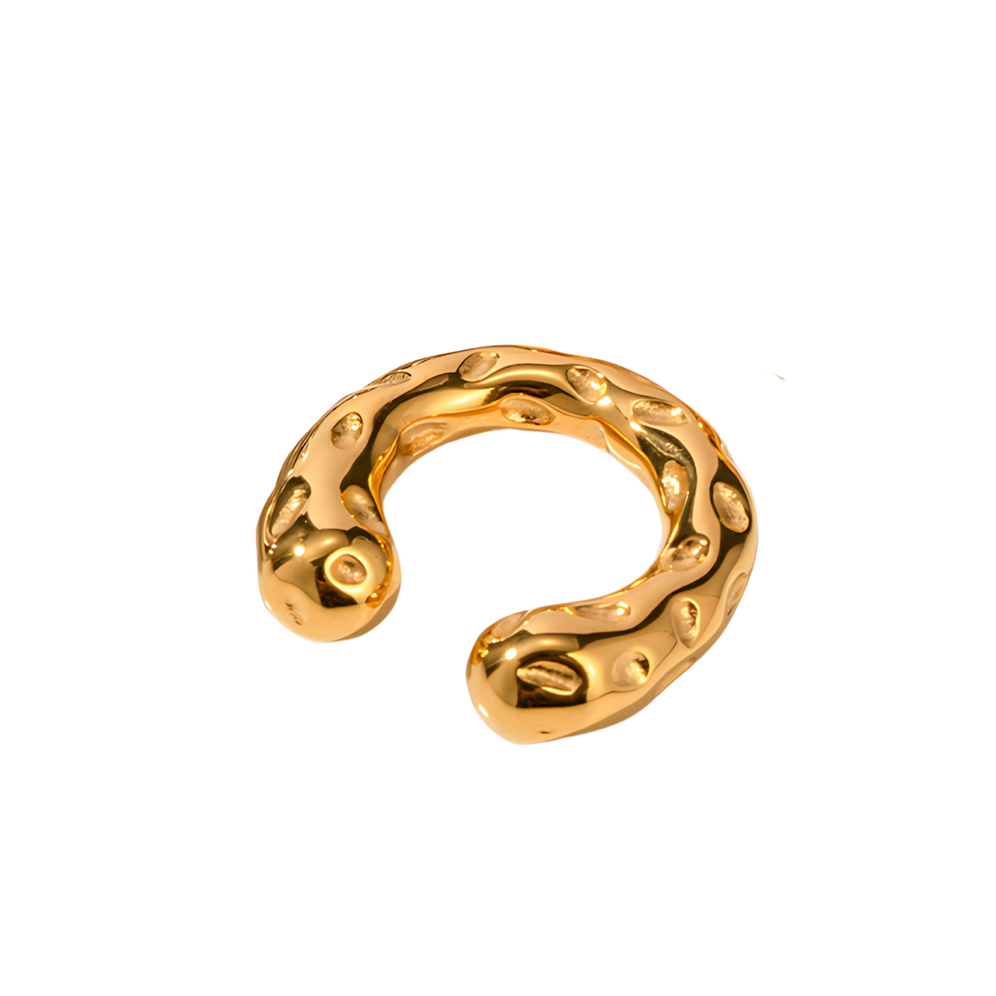 Hammered ear cuff